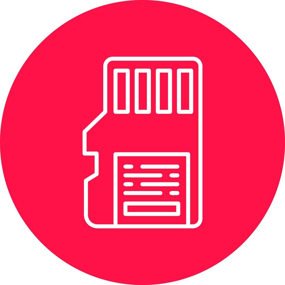 Sd Card Creative Icon Design vector
