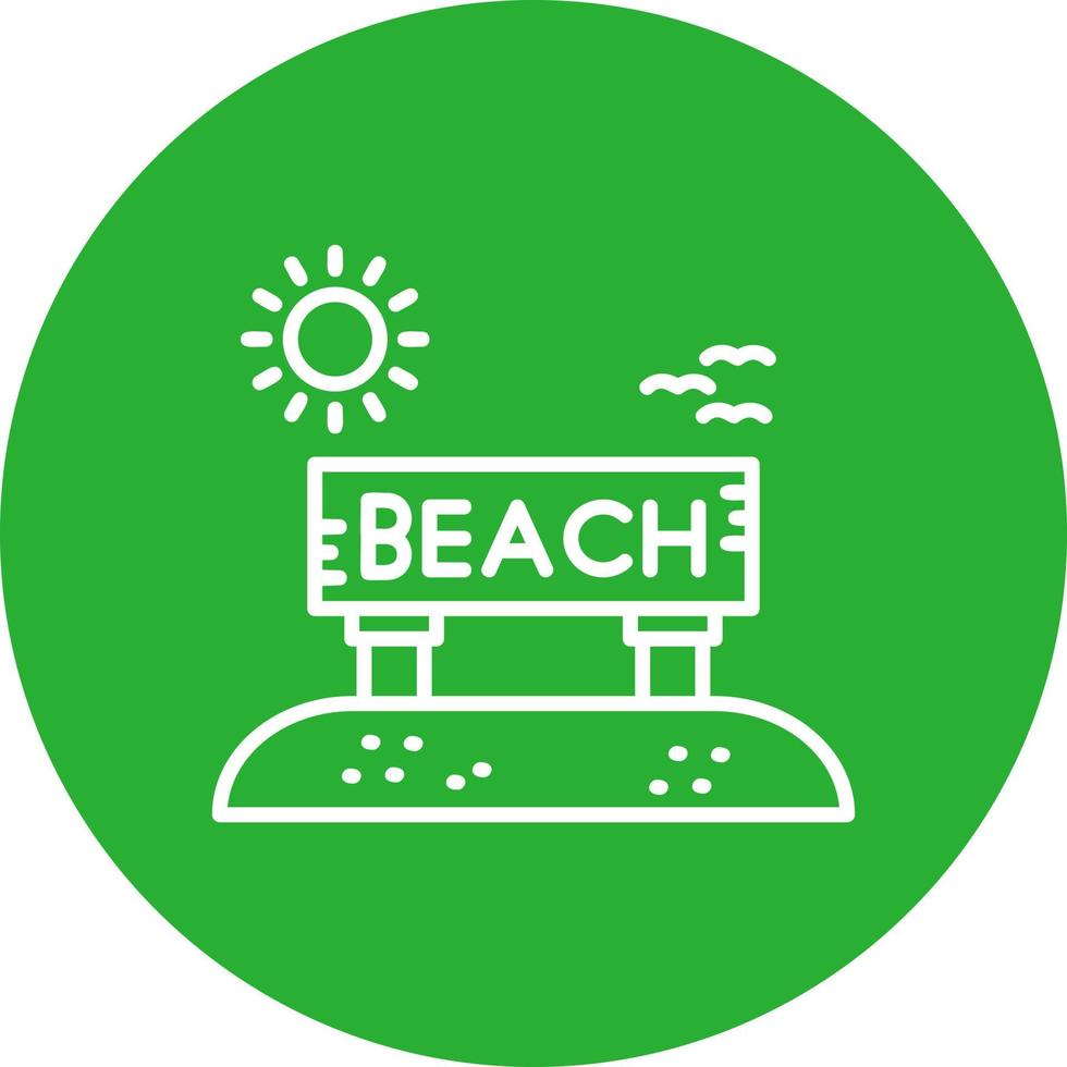 Beach Creative Icon Design vector