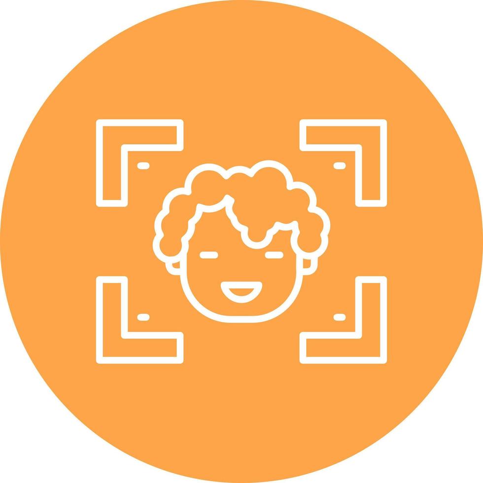 Face Detection Creative Icon Design vector