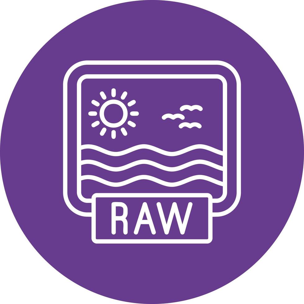 Raw Creative Icon Design vector