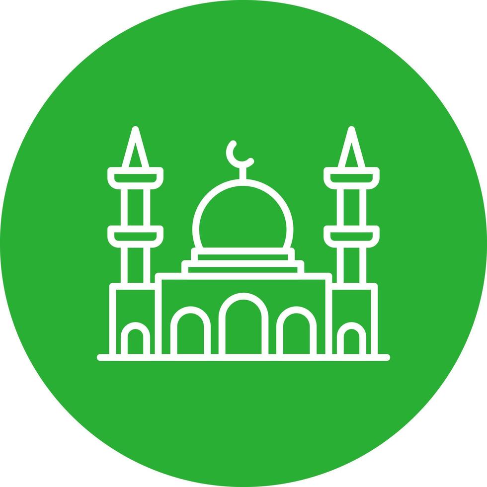 diseño de icono creativo de mezquita vector