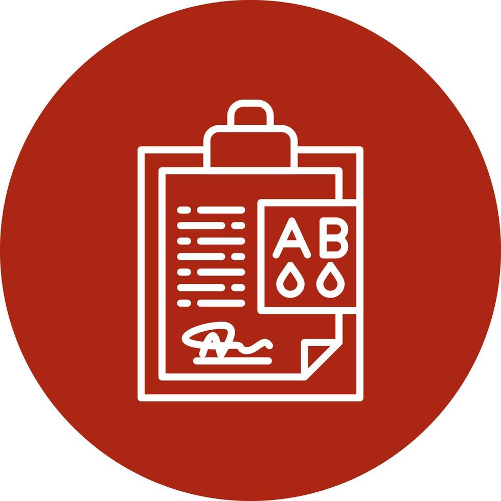 Blood Type Ab Creative Icon Design vector