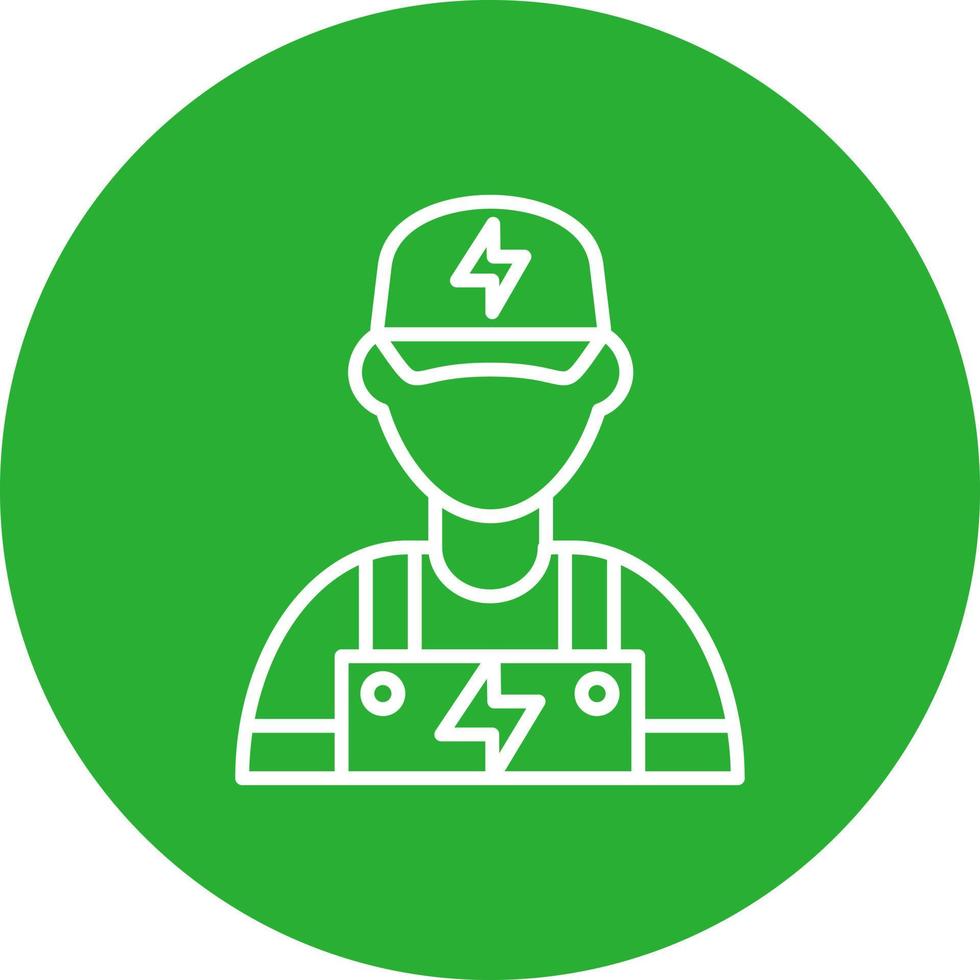 Electrician Creative Icon Design vector