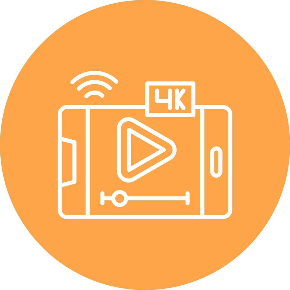 Video Streaming Creative Icon Design vector