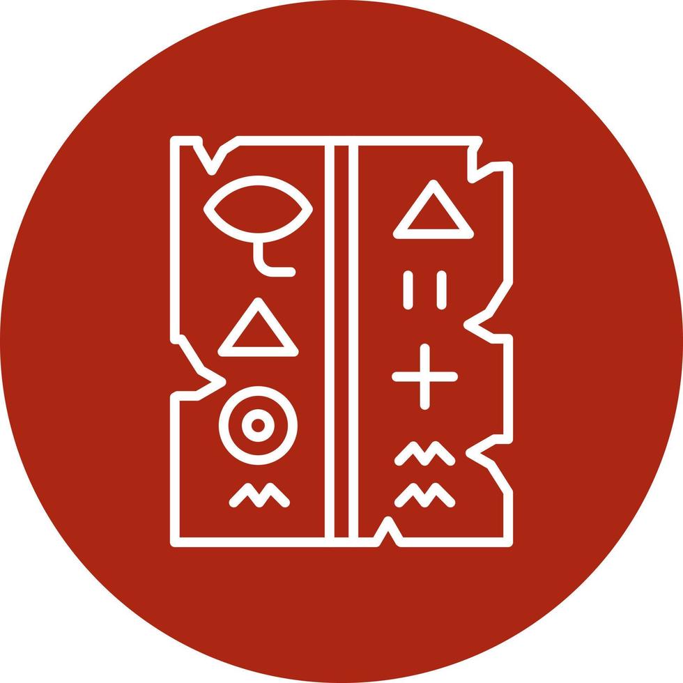 Hieroglyph Creative Icon Design vector