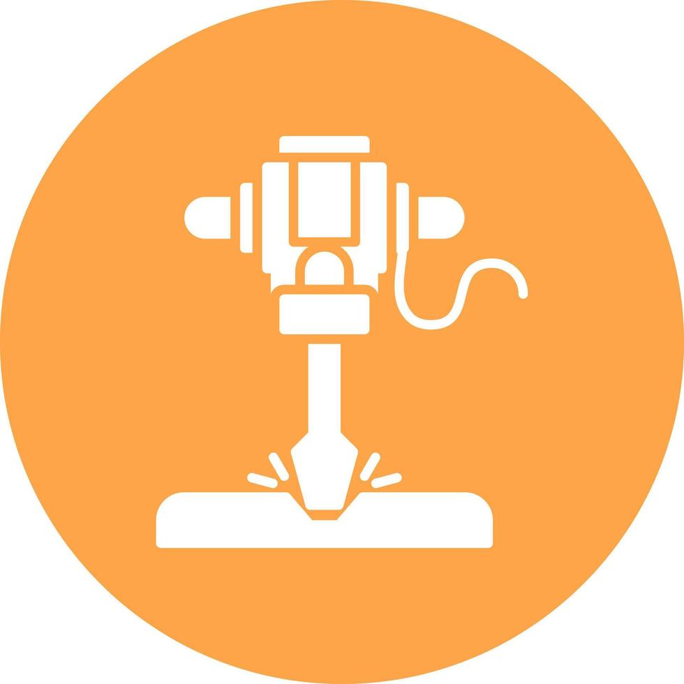 Road Drill Creative Icon Design vector