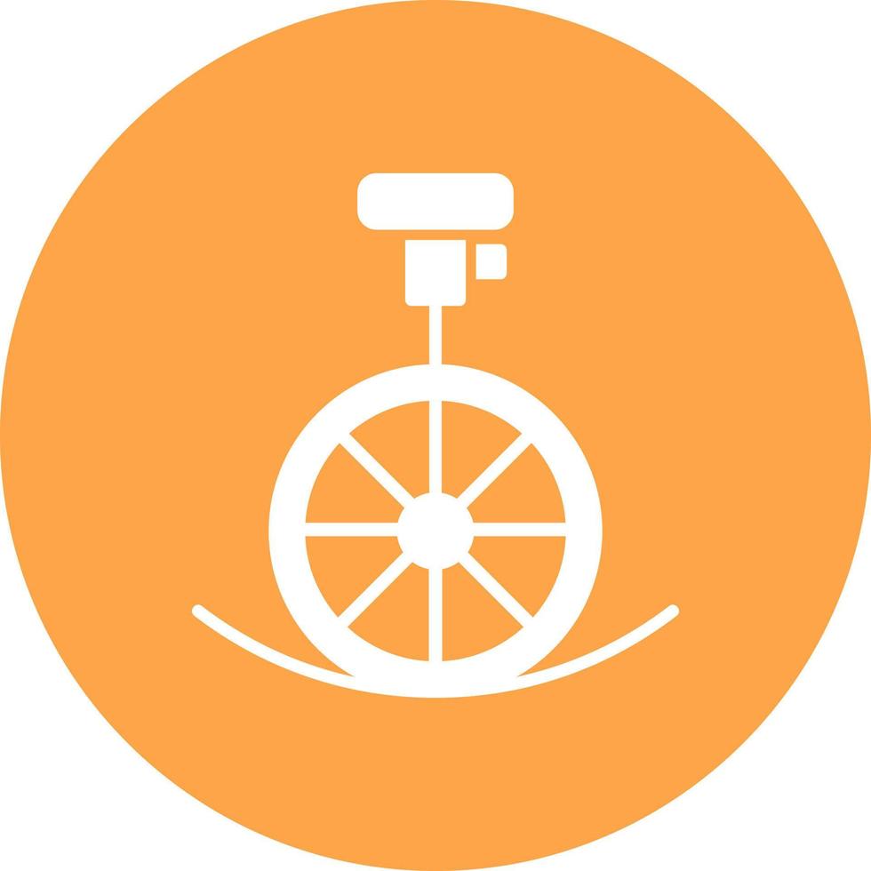 Unicycle Performance Creative Icon Design vector