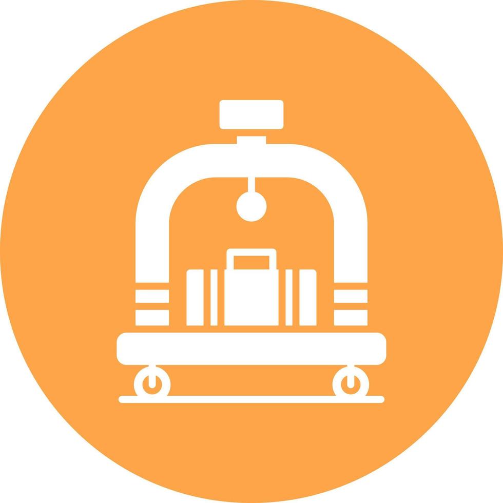 Hotel Trolley Creative Icon Design vector