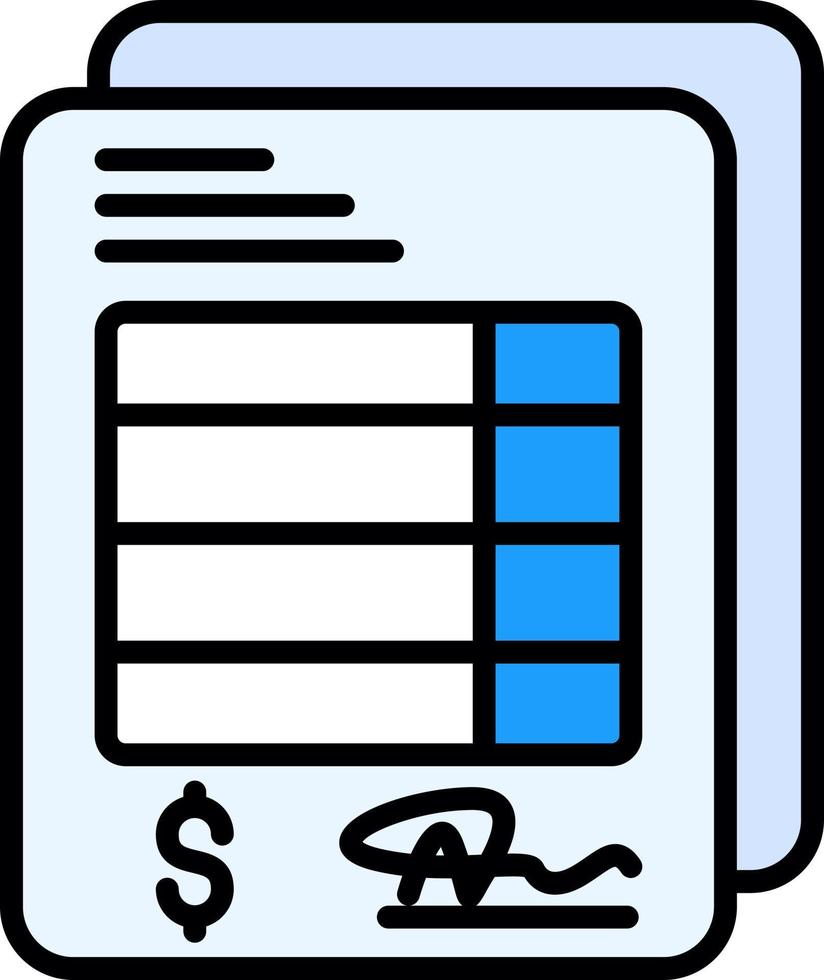 Invoice Creative Icon Design vector