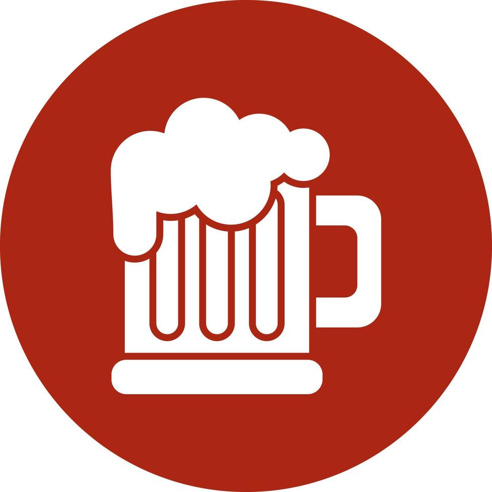 Pint Of Beer Creative Icon Design vector