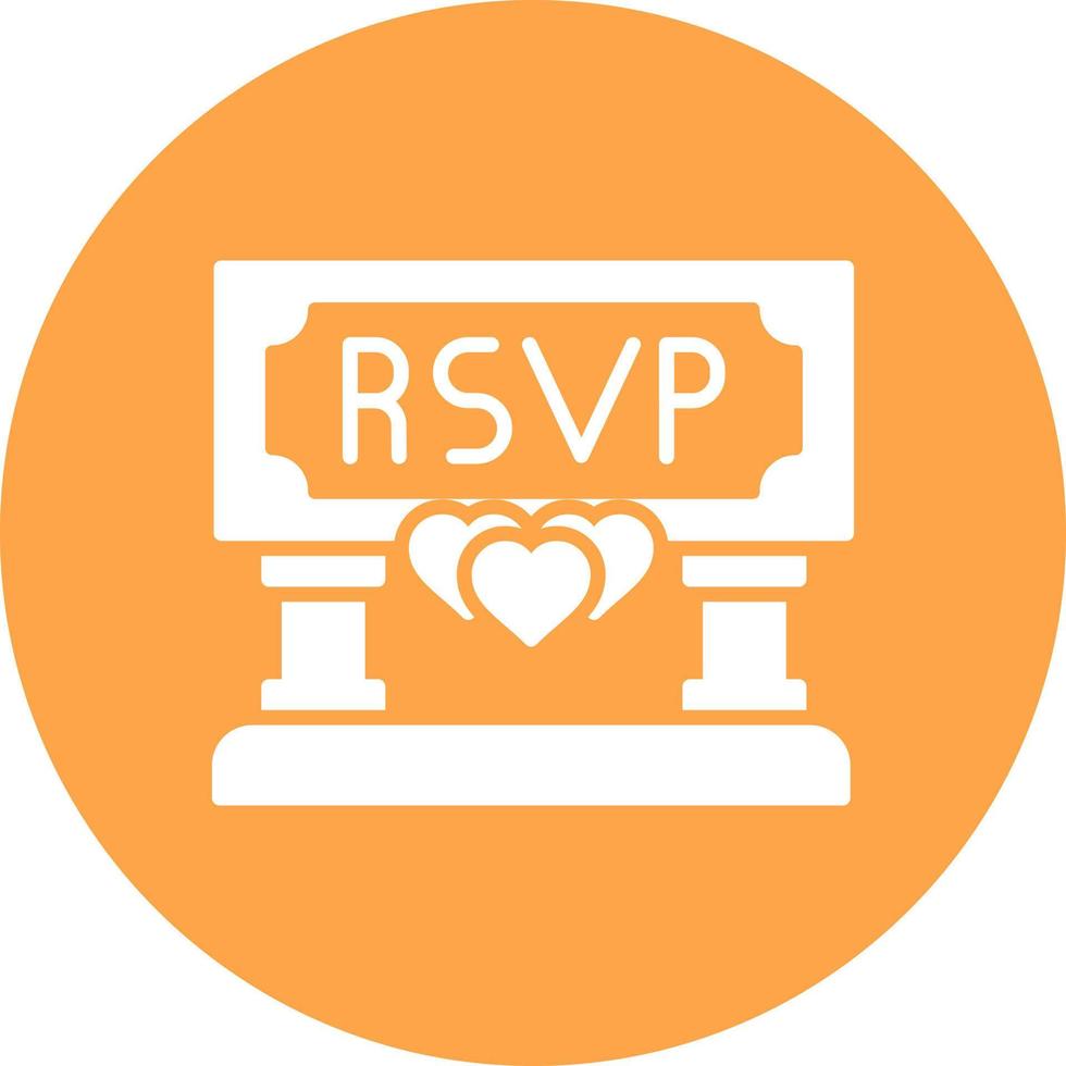 Rsvp Creative Icon Design vector