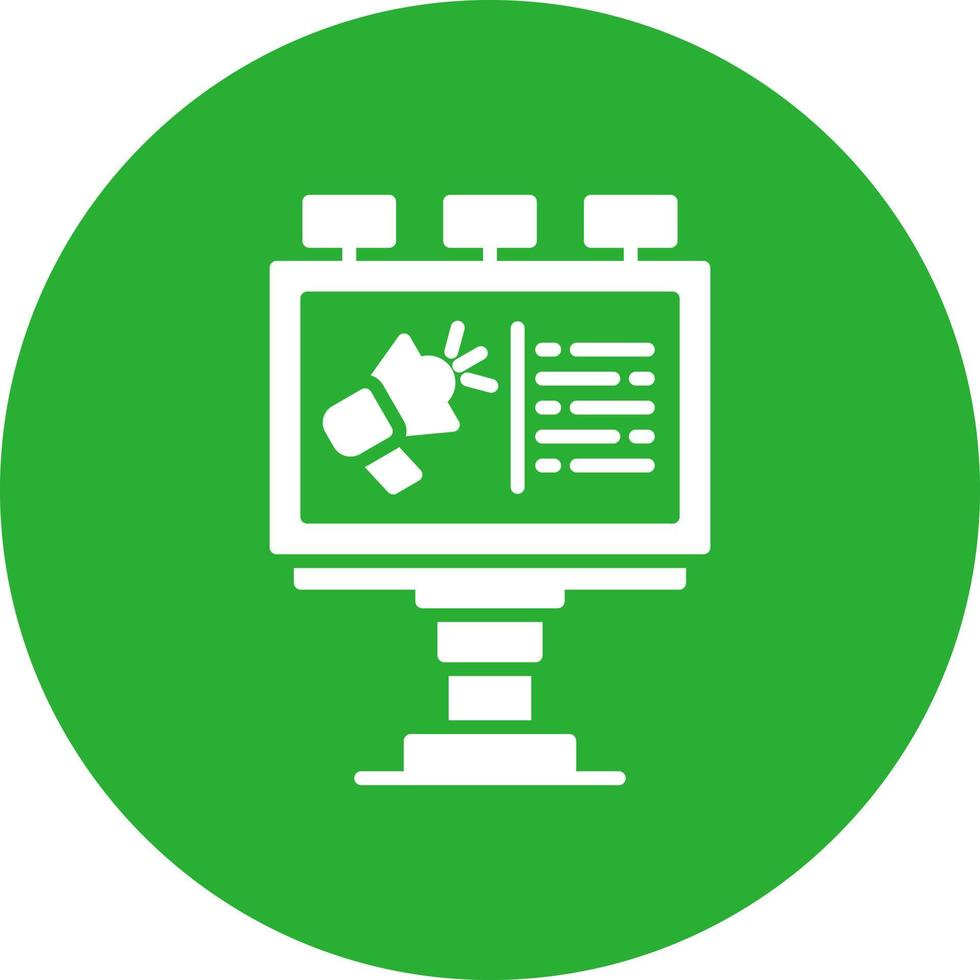 Billboard Creative Icon Design vector