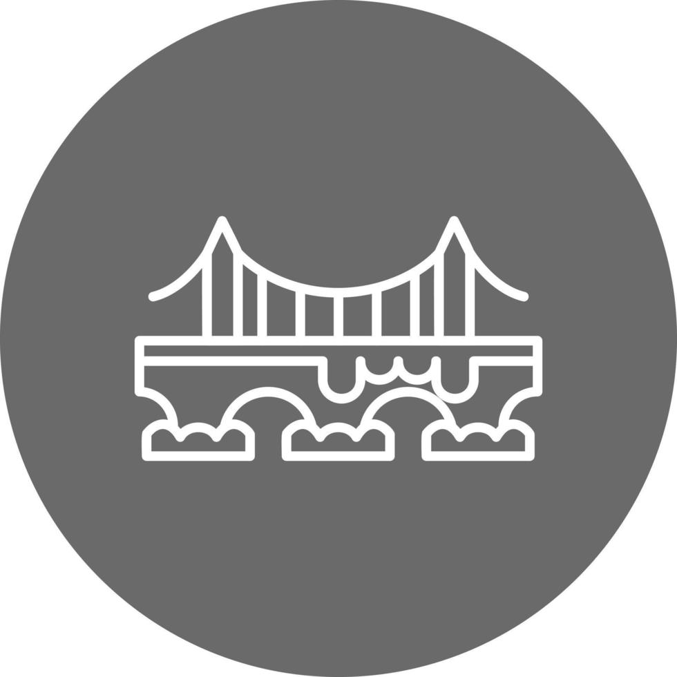 diseño de icono creativo de puente vector