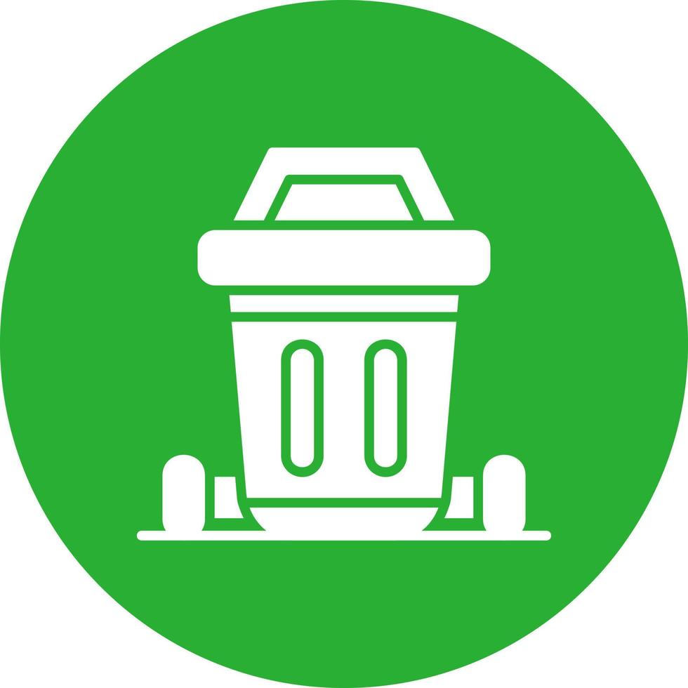 Dustbin Creative Icon Design vector