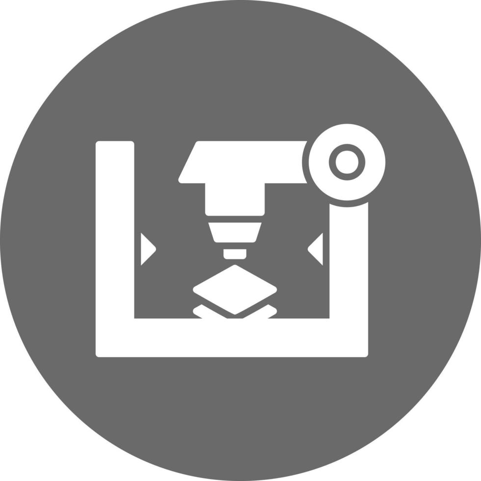 diseño de icono creativo de impresora 3d vector