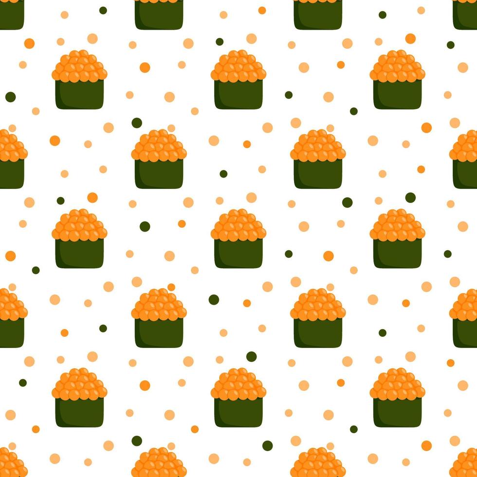 Seamless pattern with Sushi, for decoration vector