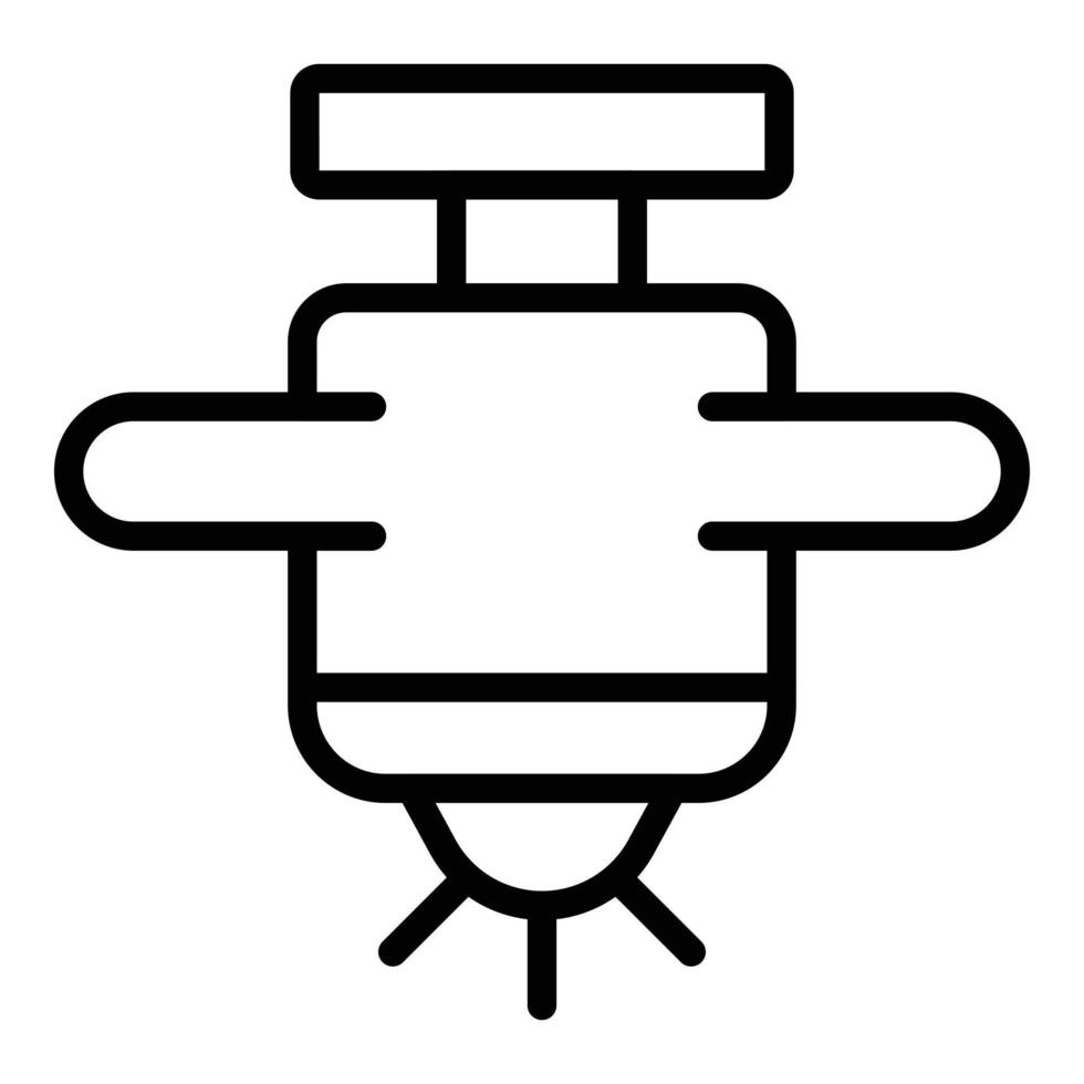 Irrigation head icon outline vector. Water system vector