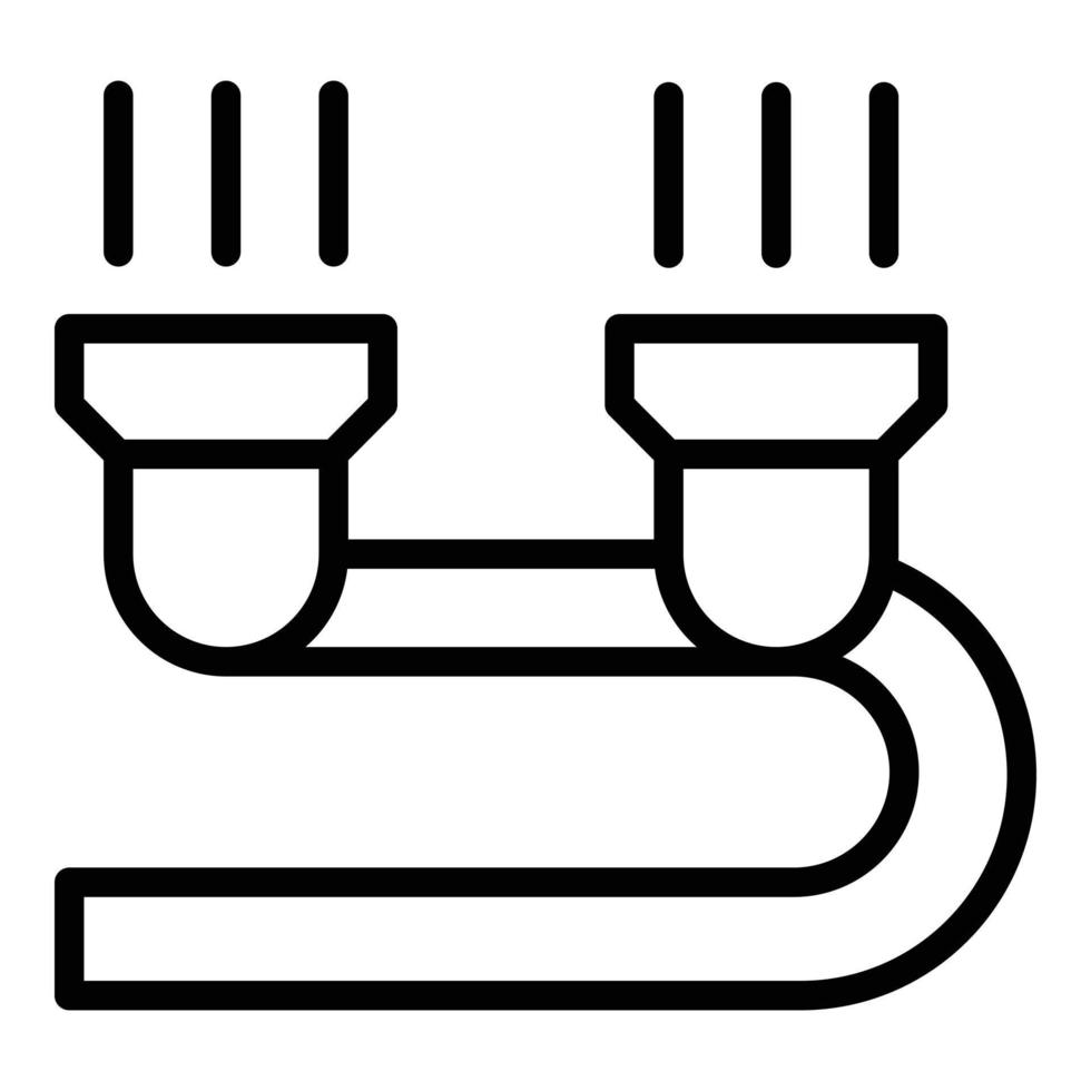 Hose irrigation icon outline vector. Water system vector