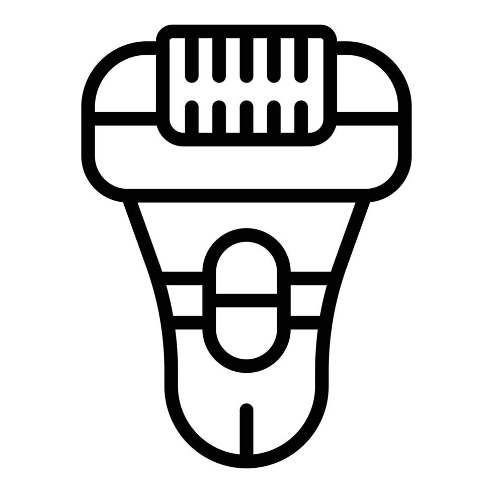 Epilator treatment icon outline vector. Skin hair vector