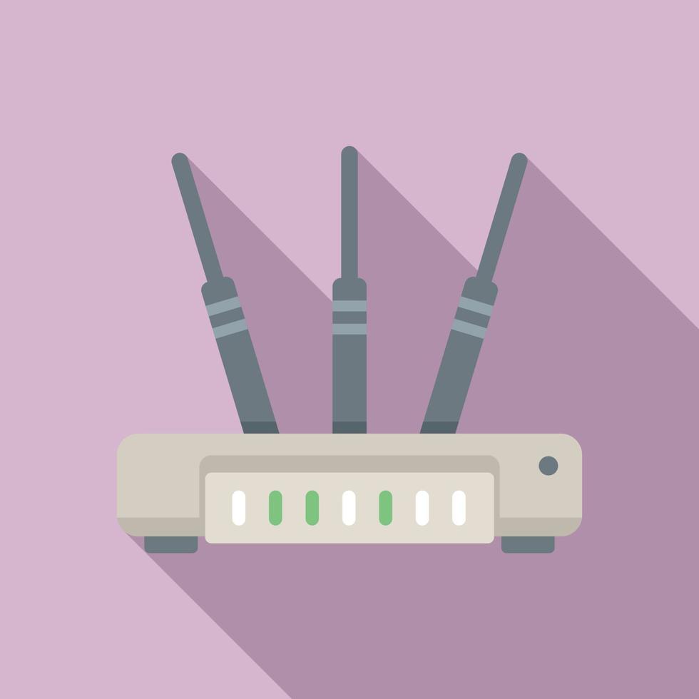 icono de módem de computadora vector plano. router de wifi