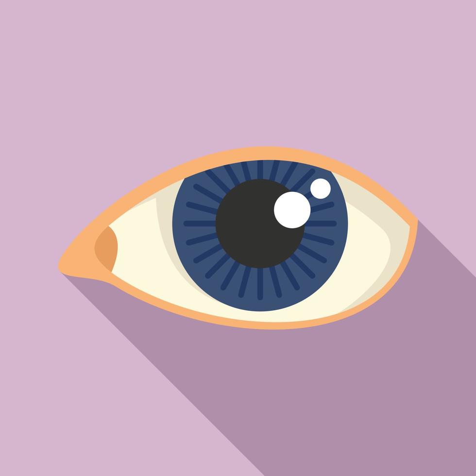 Observe eye icon flat vector. View look vector