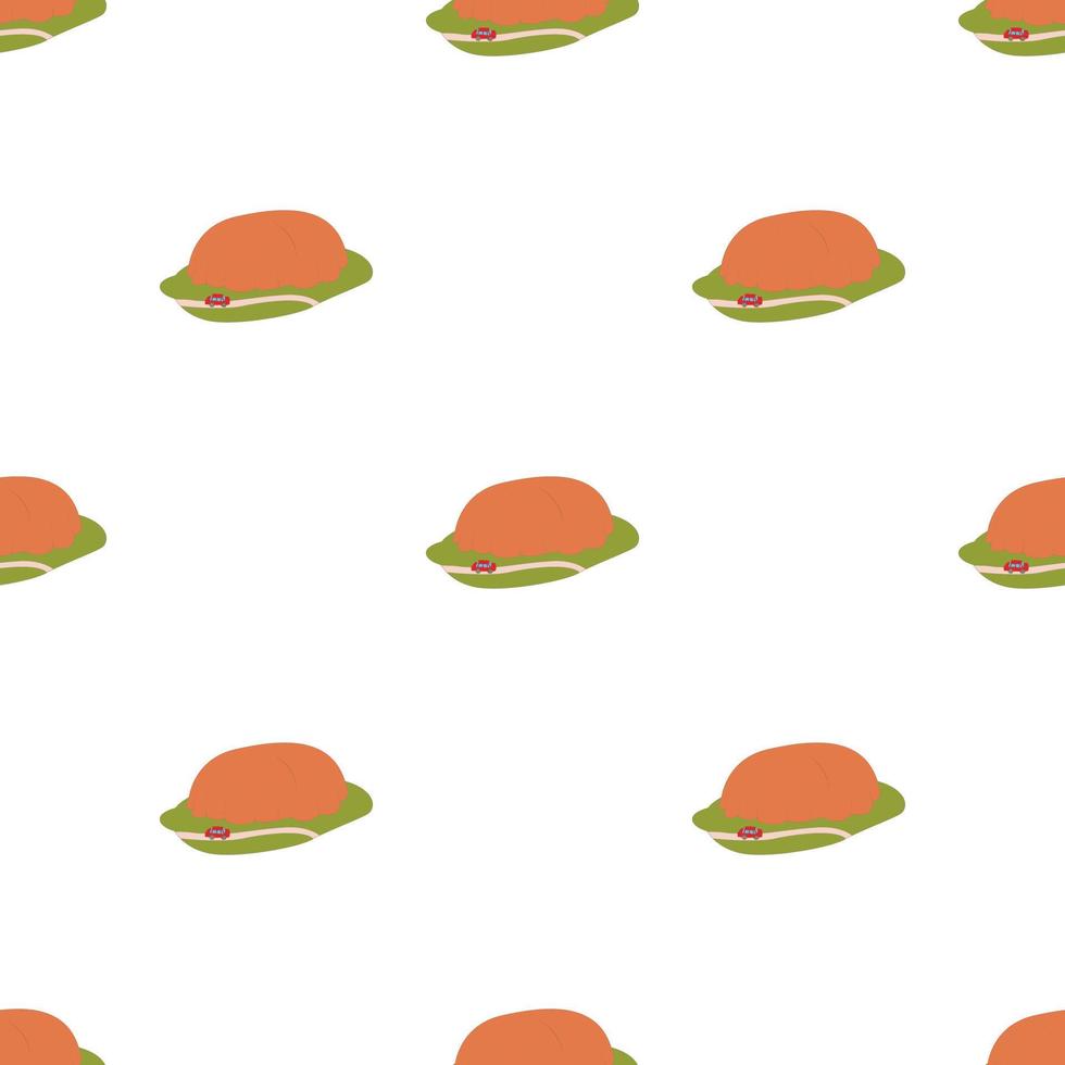 Car goes around mountain pattern seamless vector