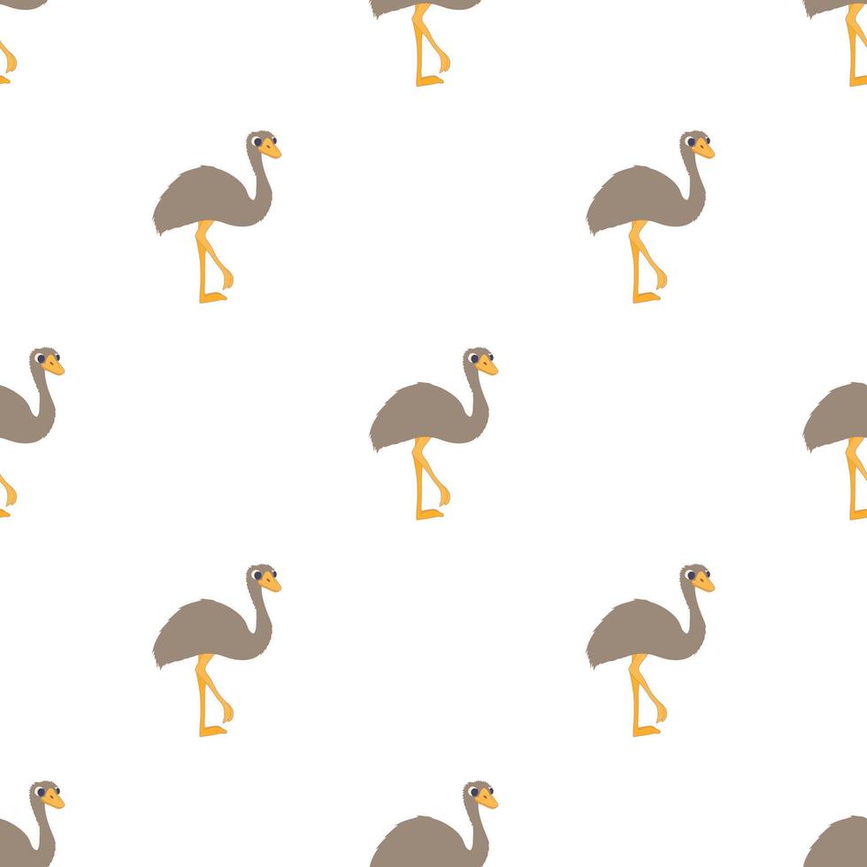 Ostrich pattern seamless vector