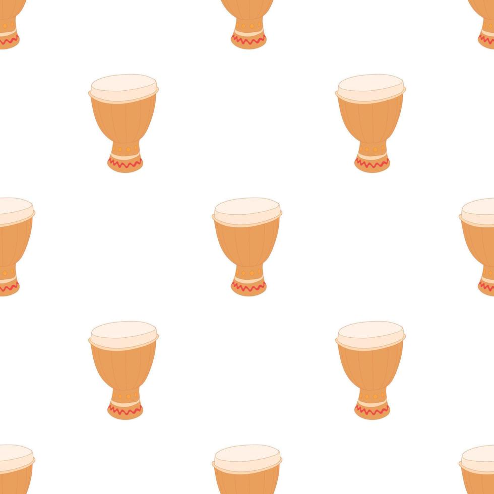 Drum of aborigines pattern seamless vector