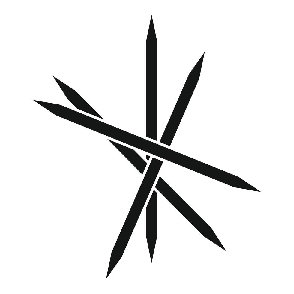 Toothpick icon simple vector. Wood stick vector