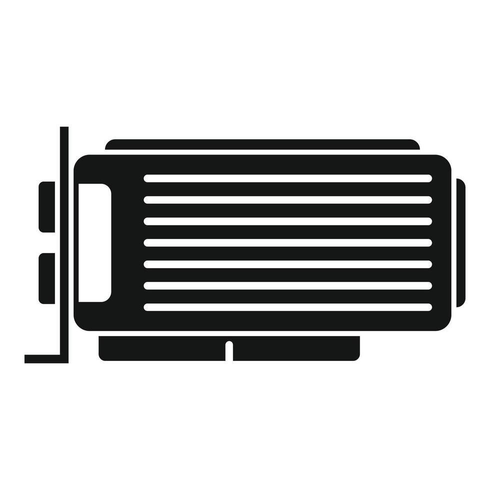 Graphics card icon simple vector. Video graphic vector