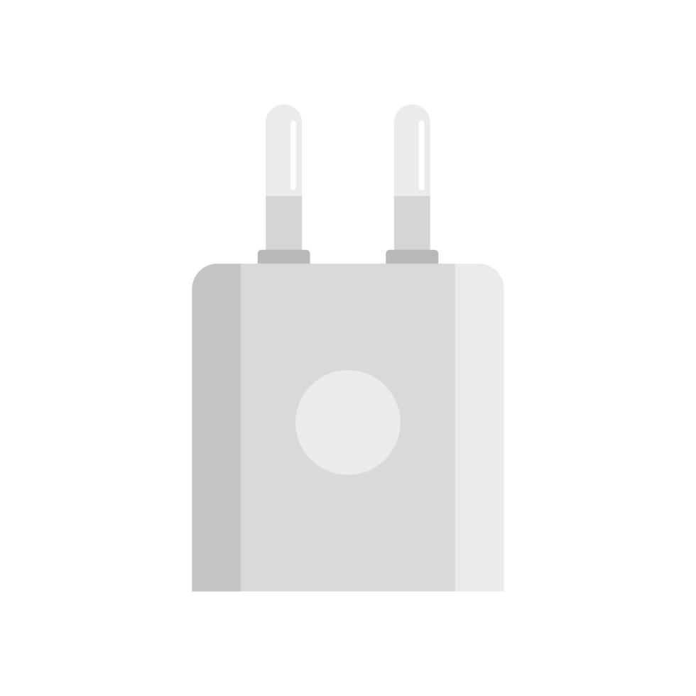 Smartphone plug icon flat isolated vector