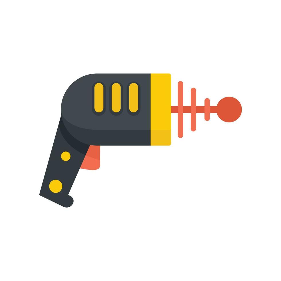Space blaster icon flat isolated vector