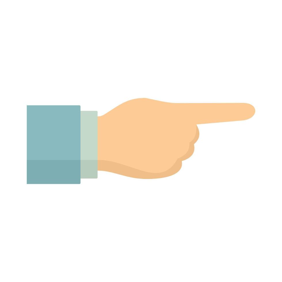 Finger shows icon flat isolated vector