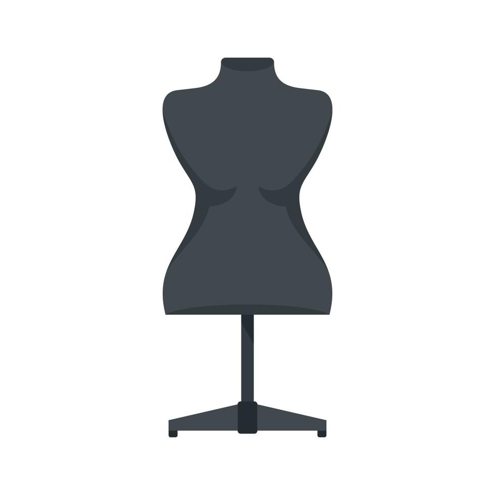 Plastic mannequin icon flat isolated vector