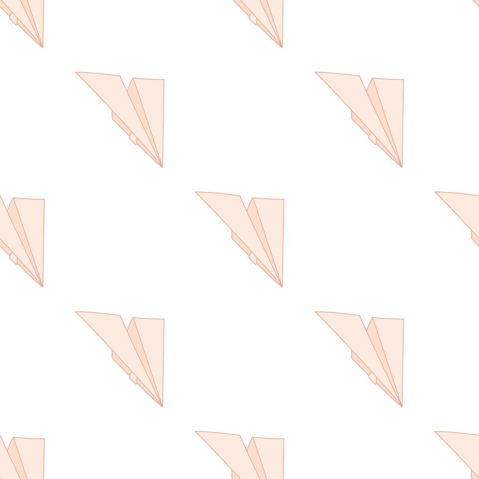 Paper plane pattern seamless vector
