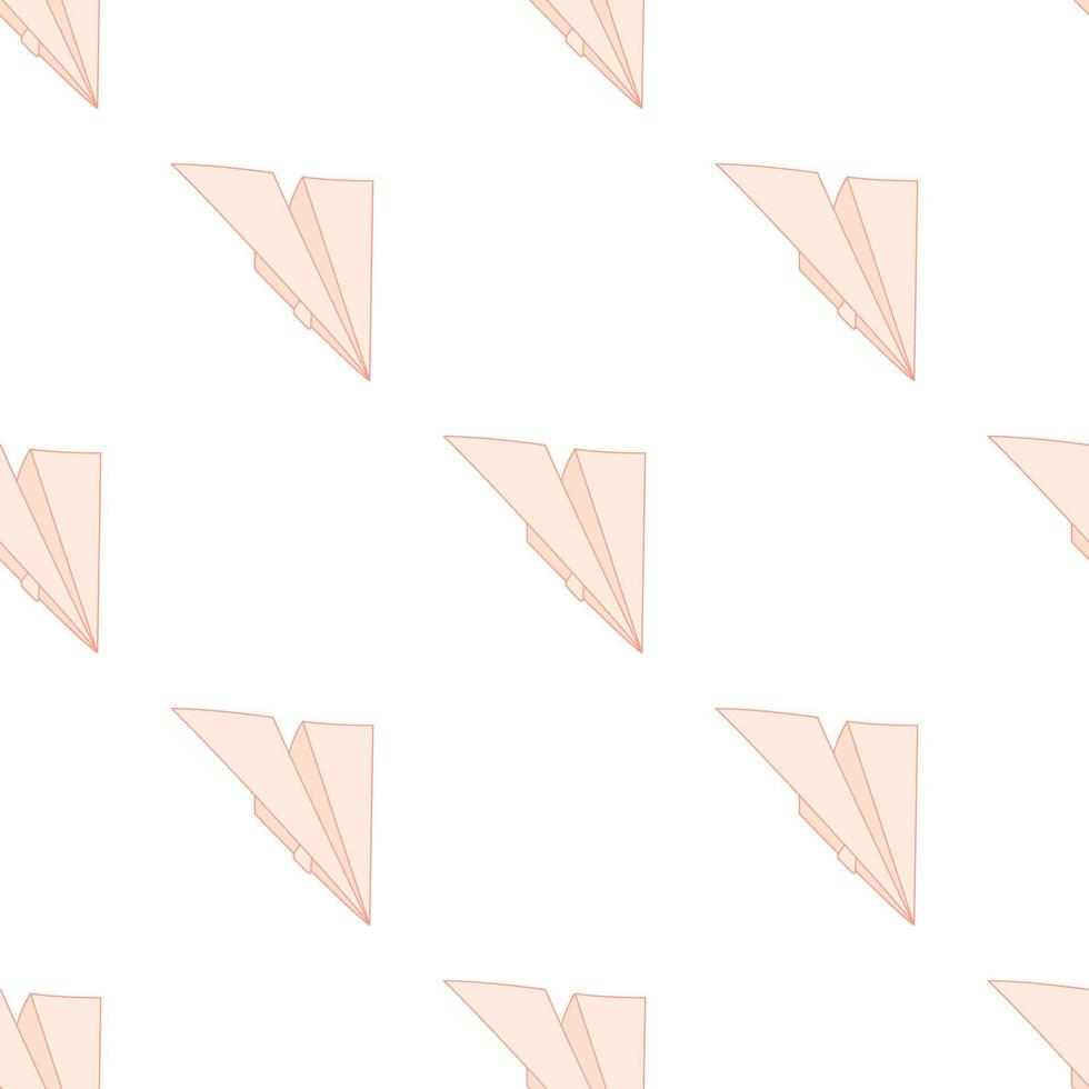 Paper plane pattern seamless vector