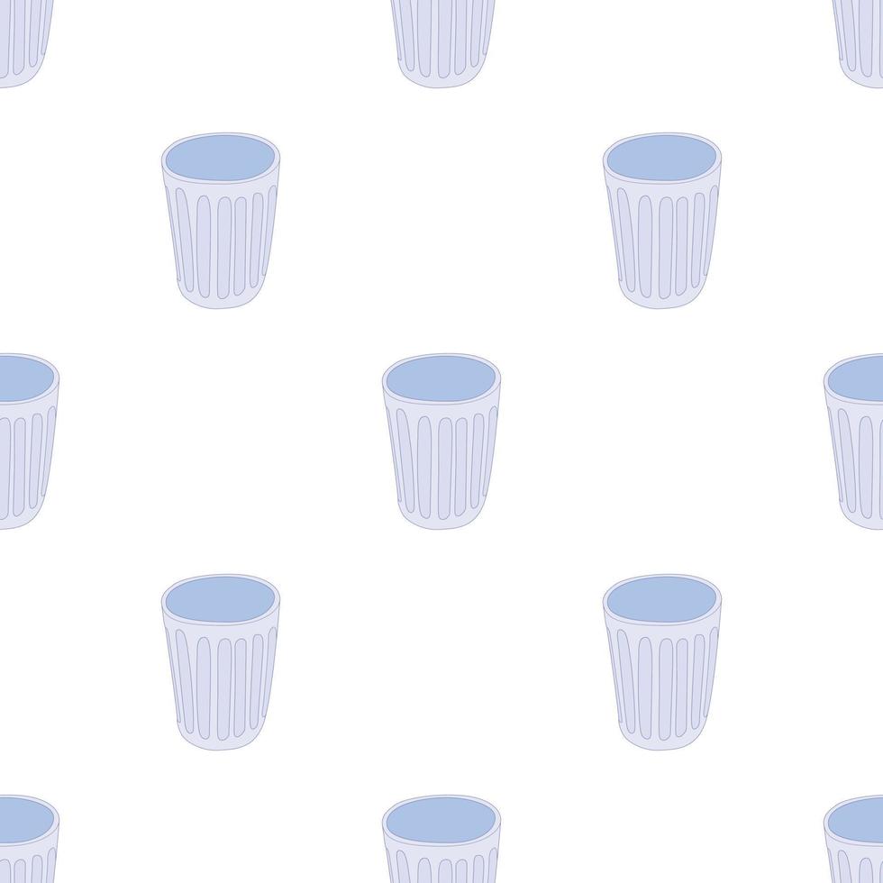 Trash pattern seamless vector