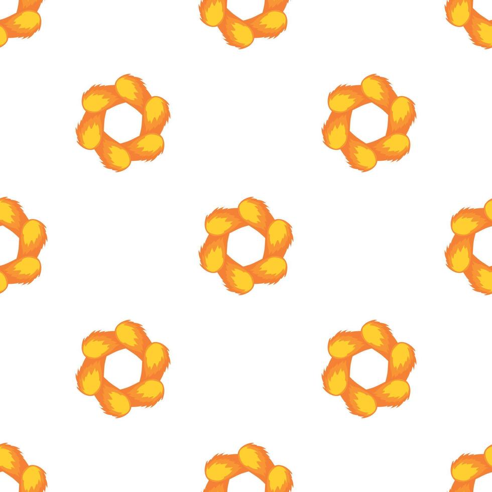 Orange abstract circle pattern seamless vector
