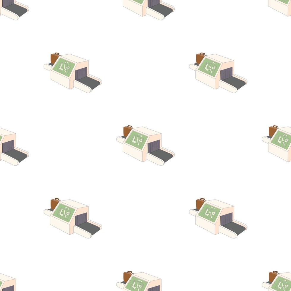 Luggage check in at the airport pattern seamless vector