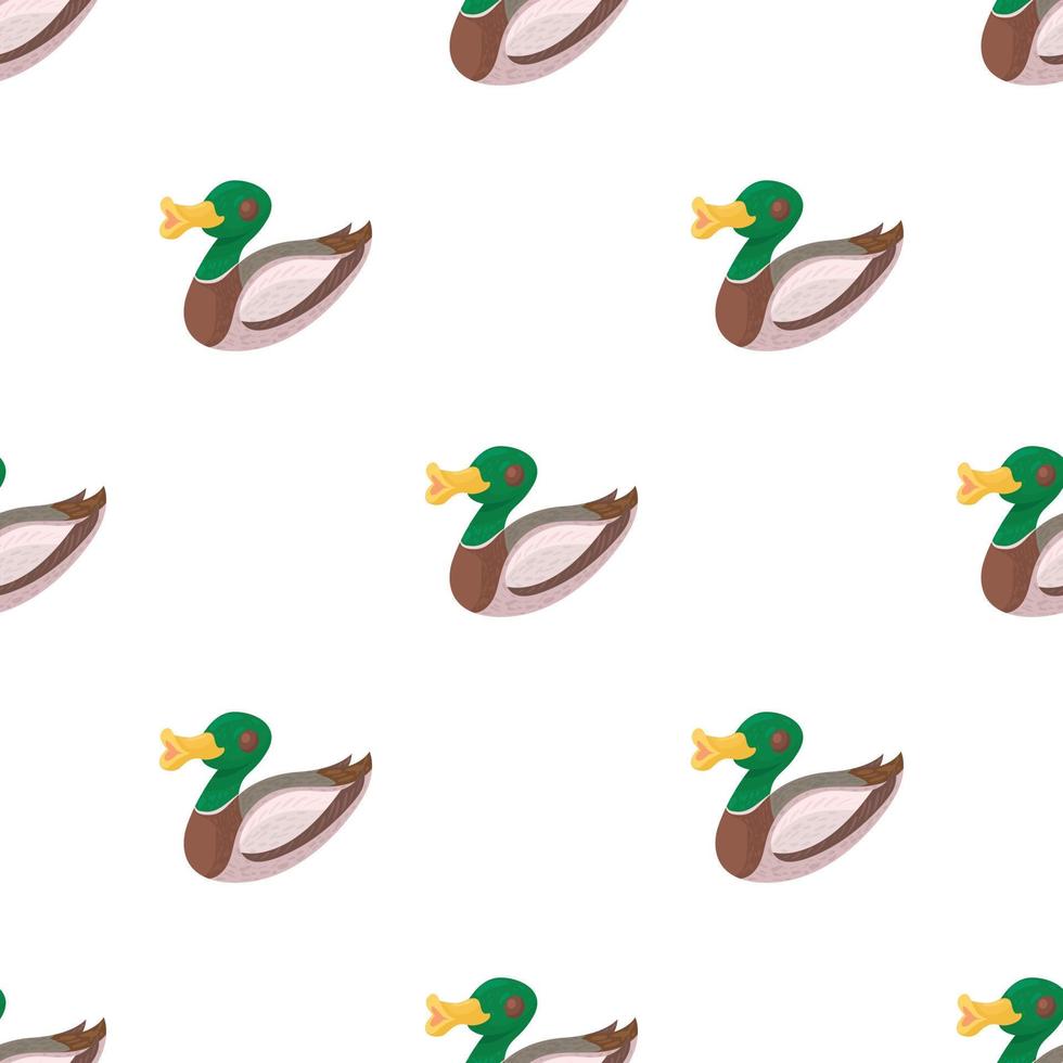 Wild duck pattern seamless vector