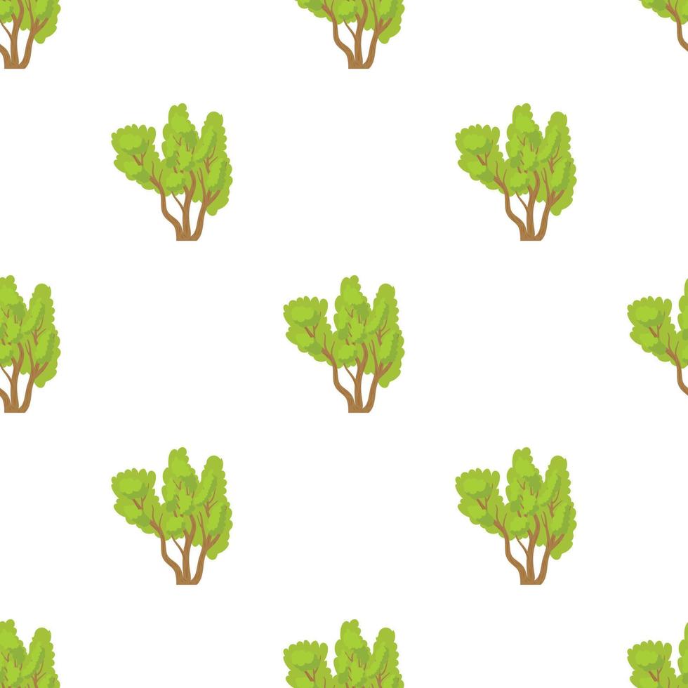 Green multi stemmed tree pattern seamless vector