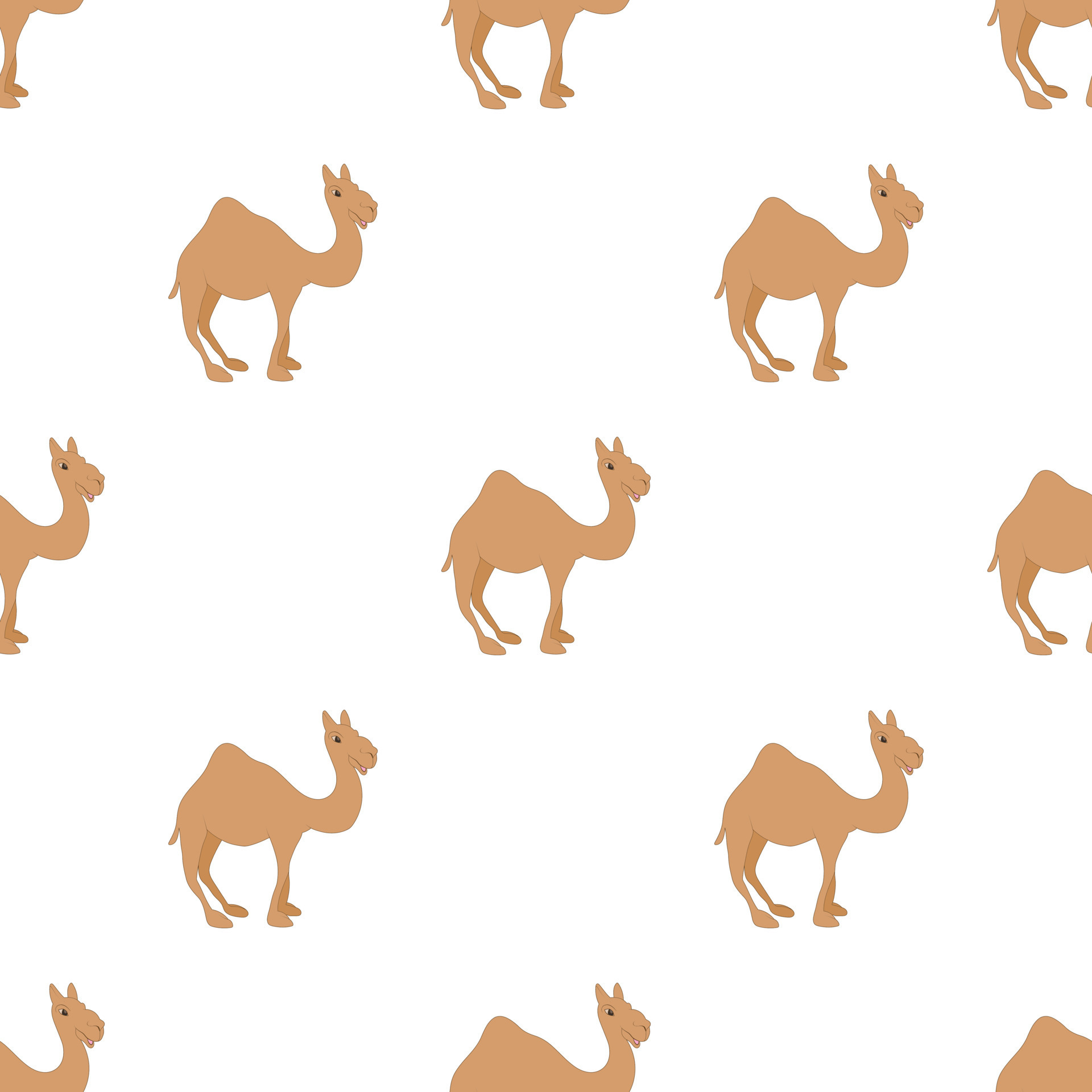 Camel pattern seamless vector 15107368 Vector Art at Vecteezy