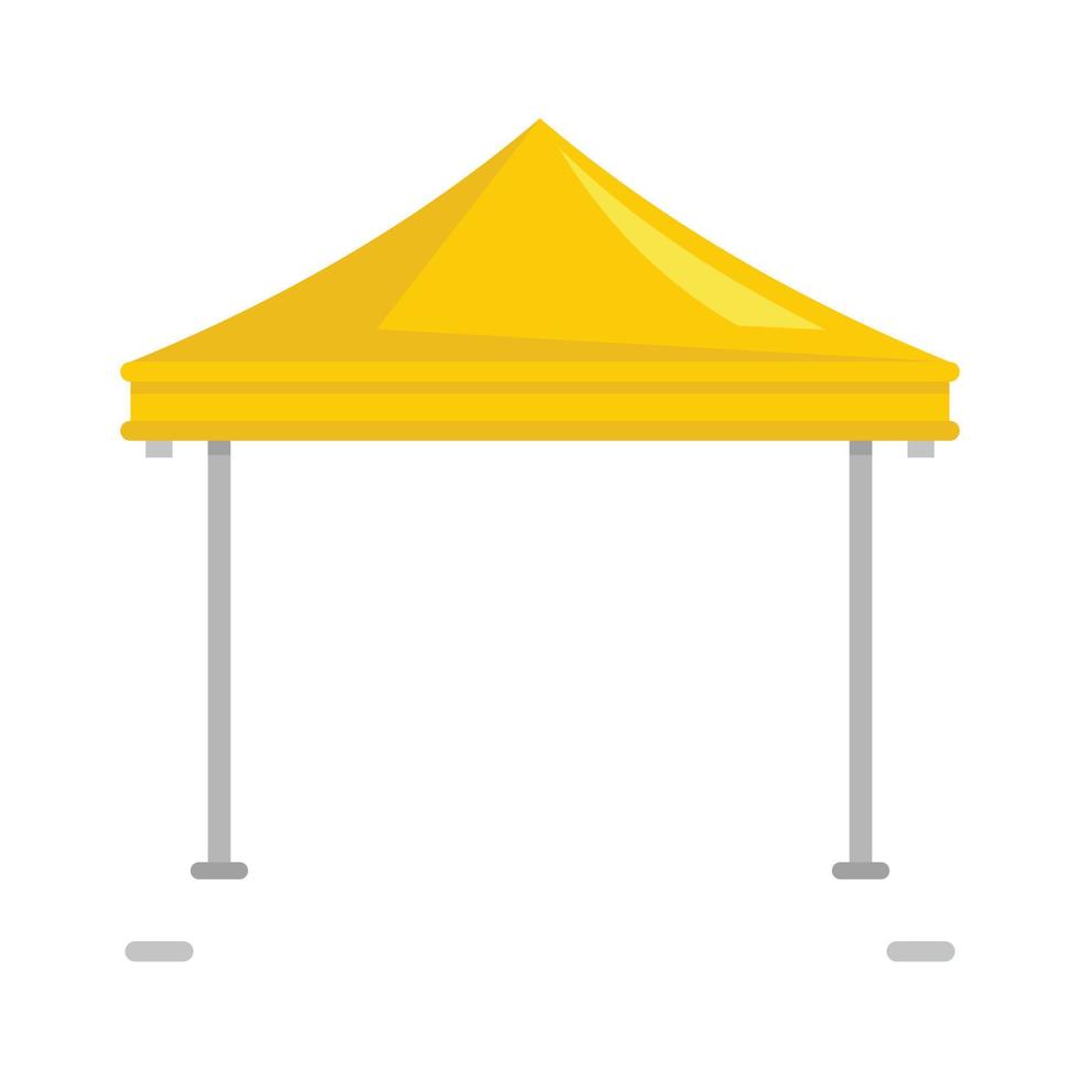 Event garden tent icon flat isolated vector