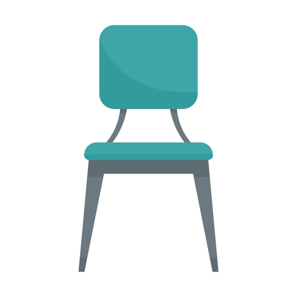 Leather outdoor chair icon flat isolated vector