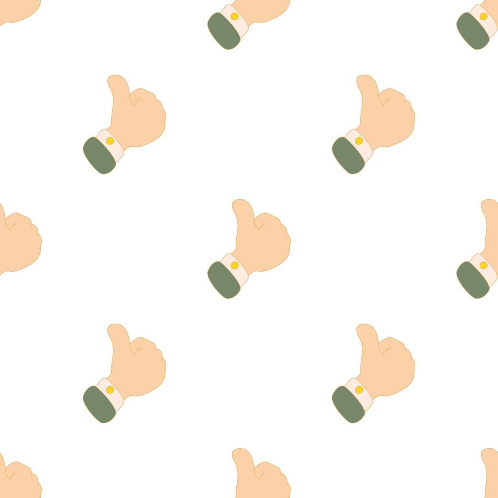 Thumbs up pattern seamless vector