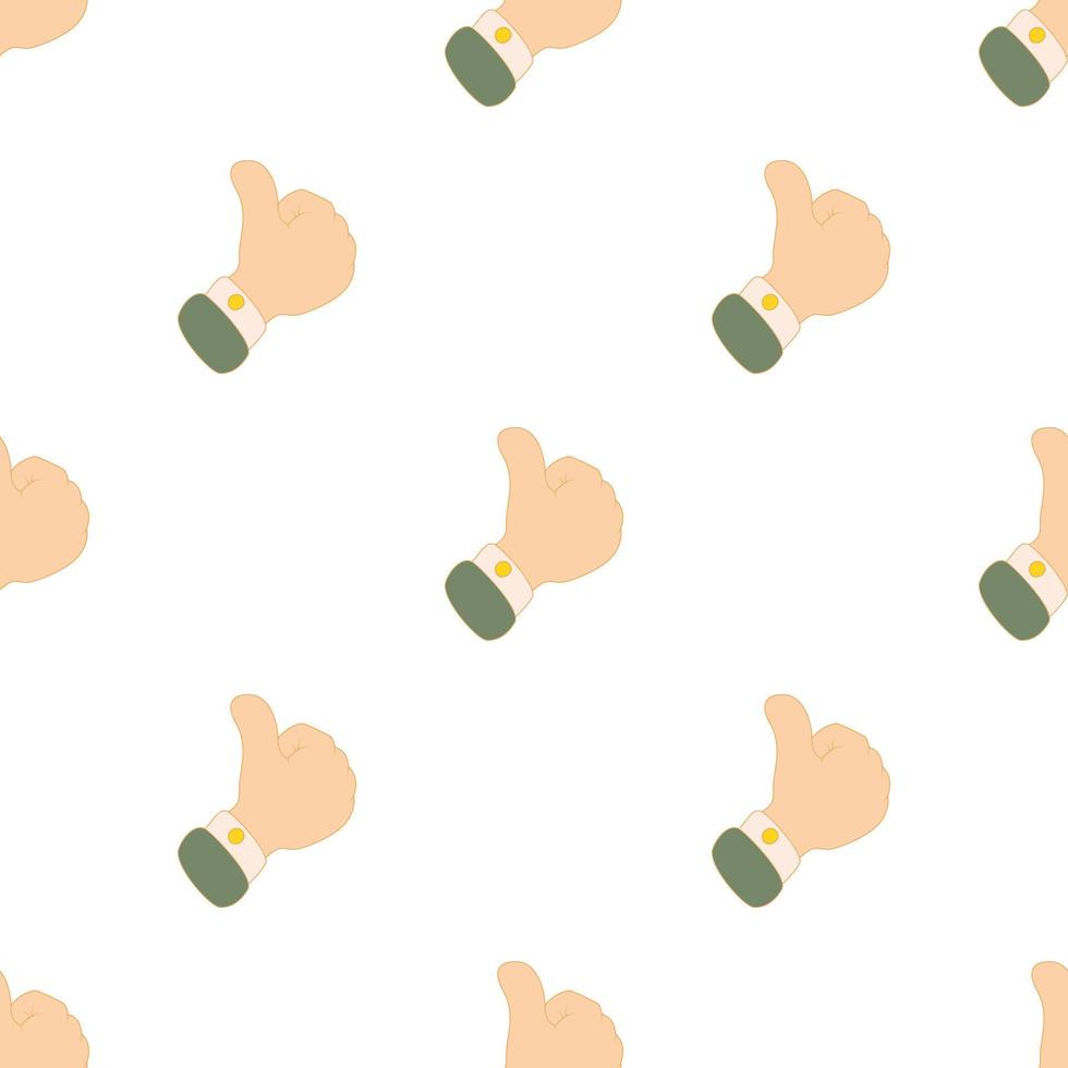 Thumbs up pattern seamless vector