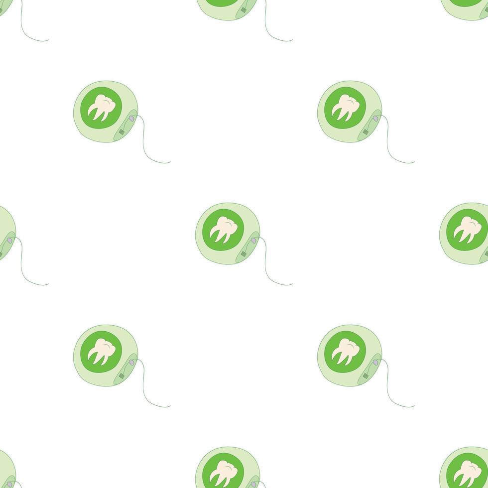 Dental floss pattern seamless vector
