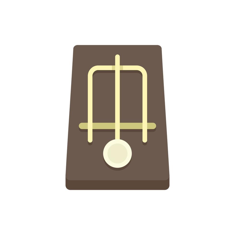 Mousetrap icon flat isolated vector