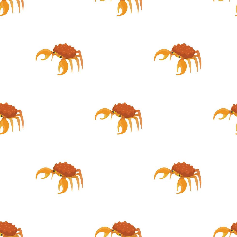 Brown crab pattern seamless vector