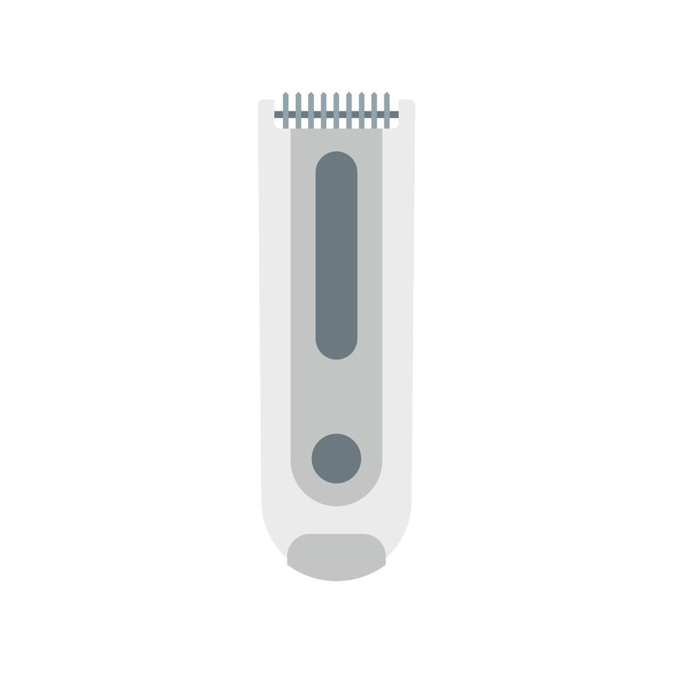 Hair trimmer icon flat isolated vector